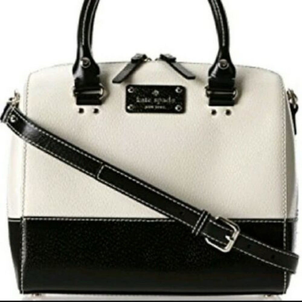 Kate Spade Black and White Crossbody Bag